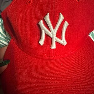 Wool Red NY Logo Cap 100% wool clean!